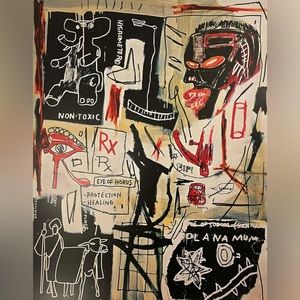 Jean Michel Basquiat - Melting Point of Ice, 1984 - Offset Lithograph